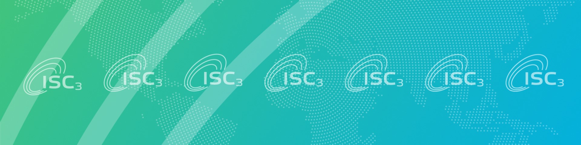 Mehrere Logos des Internationales Kompetenzzentrum für Nachhaltige Chemie vor einer Weltkarte.