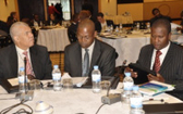 Afrikanische Haushaltsdirektoren während eines Seminars