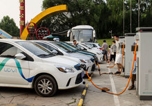 China. Elektrofahrzeuge in Peking (Foto: Daniel Bongardt) © GIZ