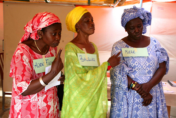 Senegal. Senegalesische Unternehmerinnen bei einer Fortbildung in Thiès. Foto: Jacky LY © GIZ