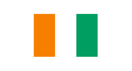  Côte d'Ivoire ist auf einer regionalen Karte markiert.
