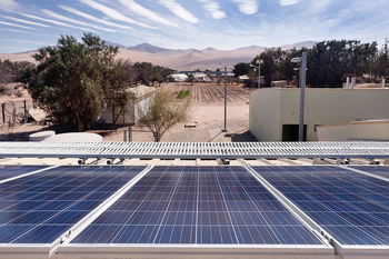Solar roof program PV system School San Pedro in Copiapó