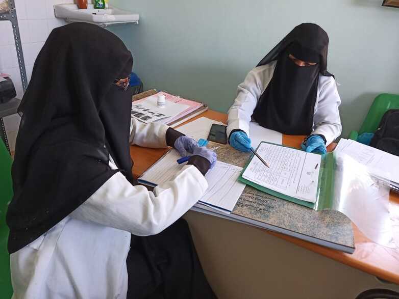 Improving data collection in basic health services Photo credit: Saleh Nagi, GIZ
