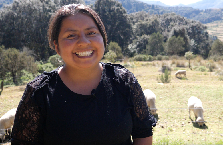 Livestock breeder in the Trans-Mexican Volcanic Belt region. 
