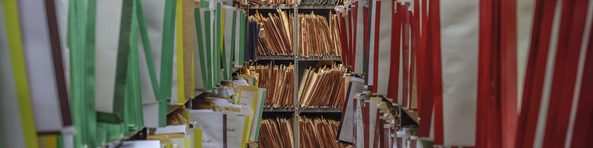 Several cabinets filled with files.