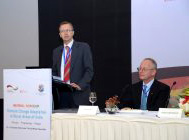 Mr. Heiko Warnken, Head of Economic Cooperation & Development of the Embassy of the Federal Republic of Germany in India, addressing the participants