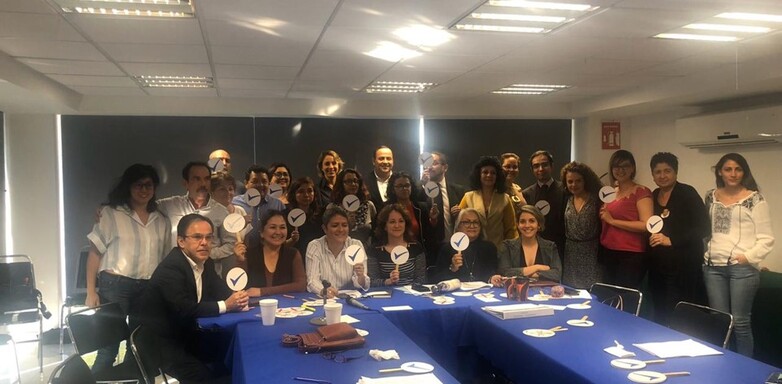 Participantes presentes durante la aprobación del acuerdo para la implementación del Mecanismo Extraordinario de Identificación Forense (MEIF) Derechos de autor: GIZ/Jimena Fuentes Martínez