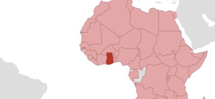 Ghana is highlighted on a map.