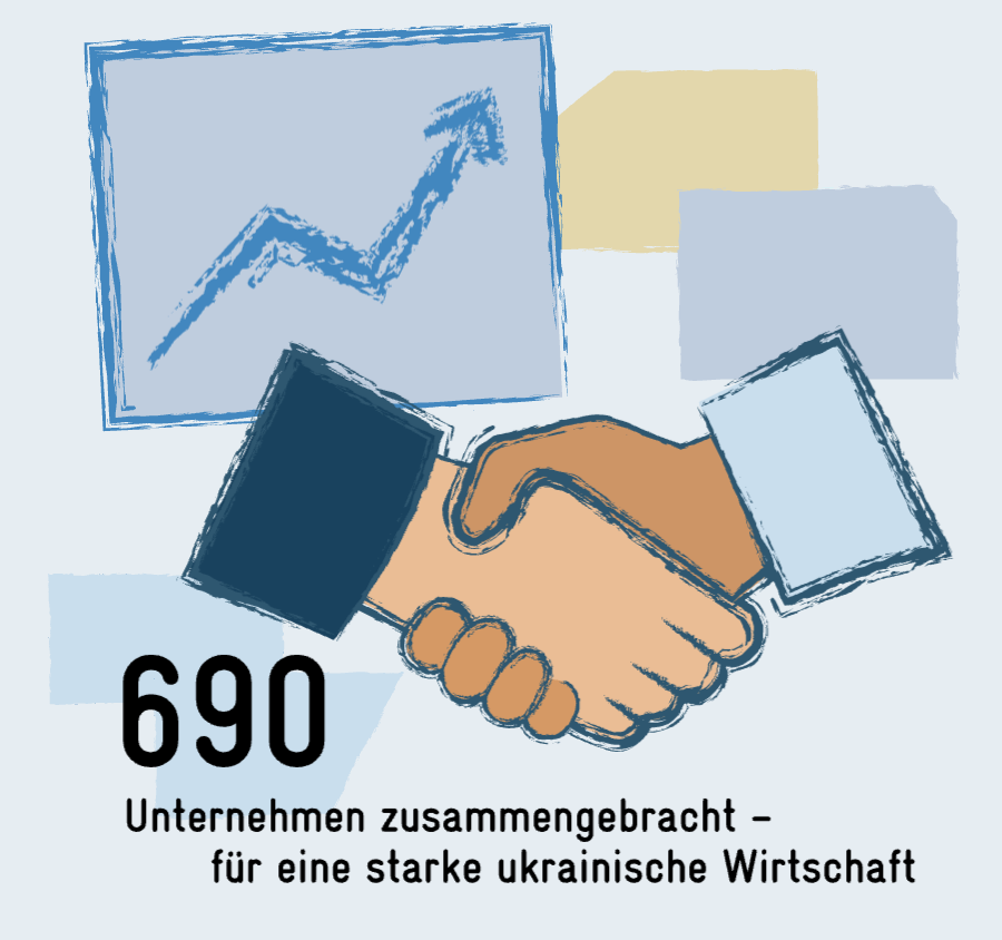690 Unternehmen zusammengebracht - für eine starke ukrainische Wirtschaft