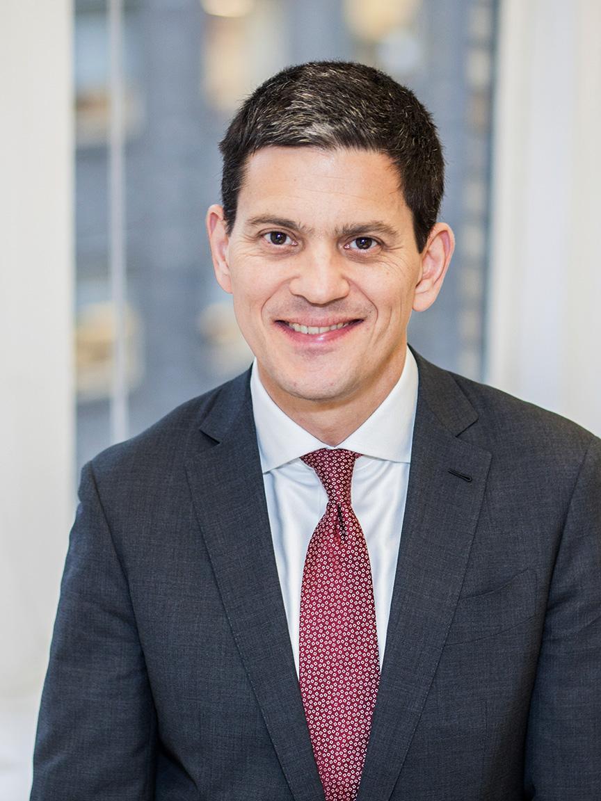 David Miliband, President and CEO of the International Rescue Committee (IRC)