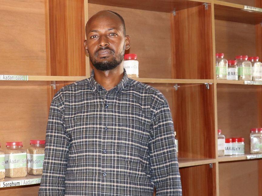 Mohamed Yusuf Abdilahi, head of the seed bank in Galoley