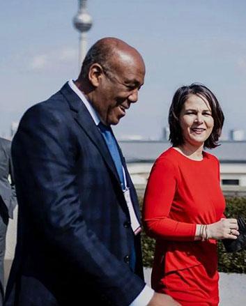 Minister Almonte at the Berlin Energy Transition Dialogue with Federal Foreign Minister Annalena Baerbock