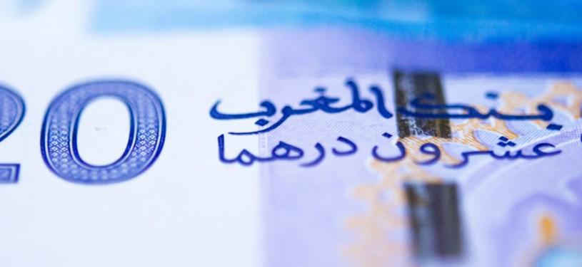 Nahaufnahme von einem 200 Marokkanischen Dirham-Schein.