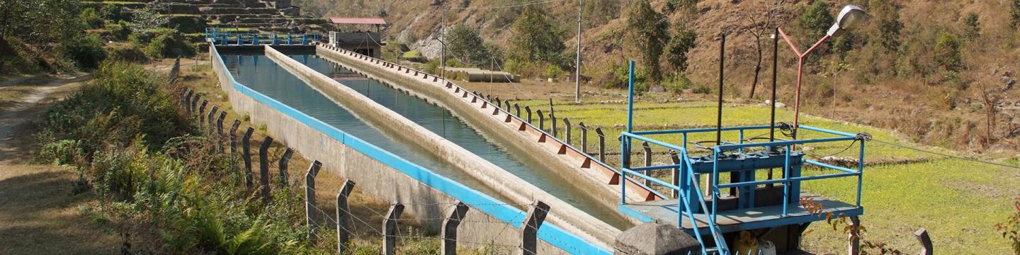 Eine Wasseraufbereitungsanlage.