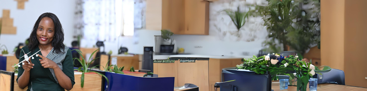 Studentin, angehende Ingenieurin der Luftfahrtechnik.