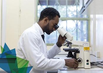 Laborant in Asella, Äthiopien