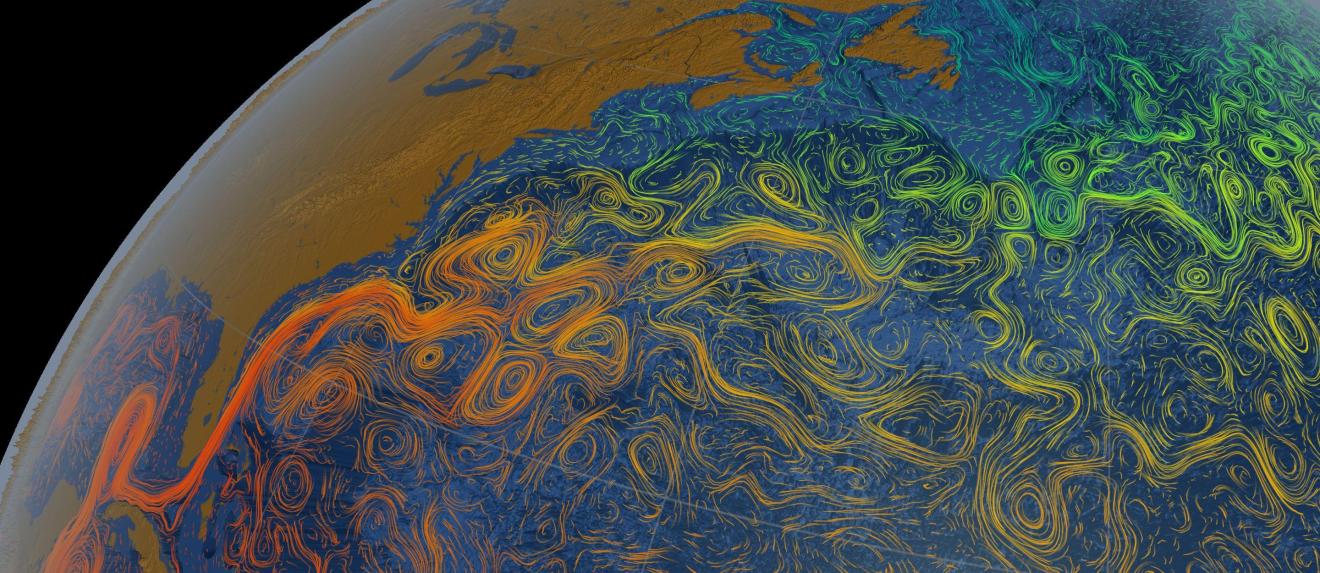 Temperature view of the Earth