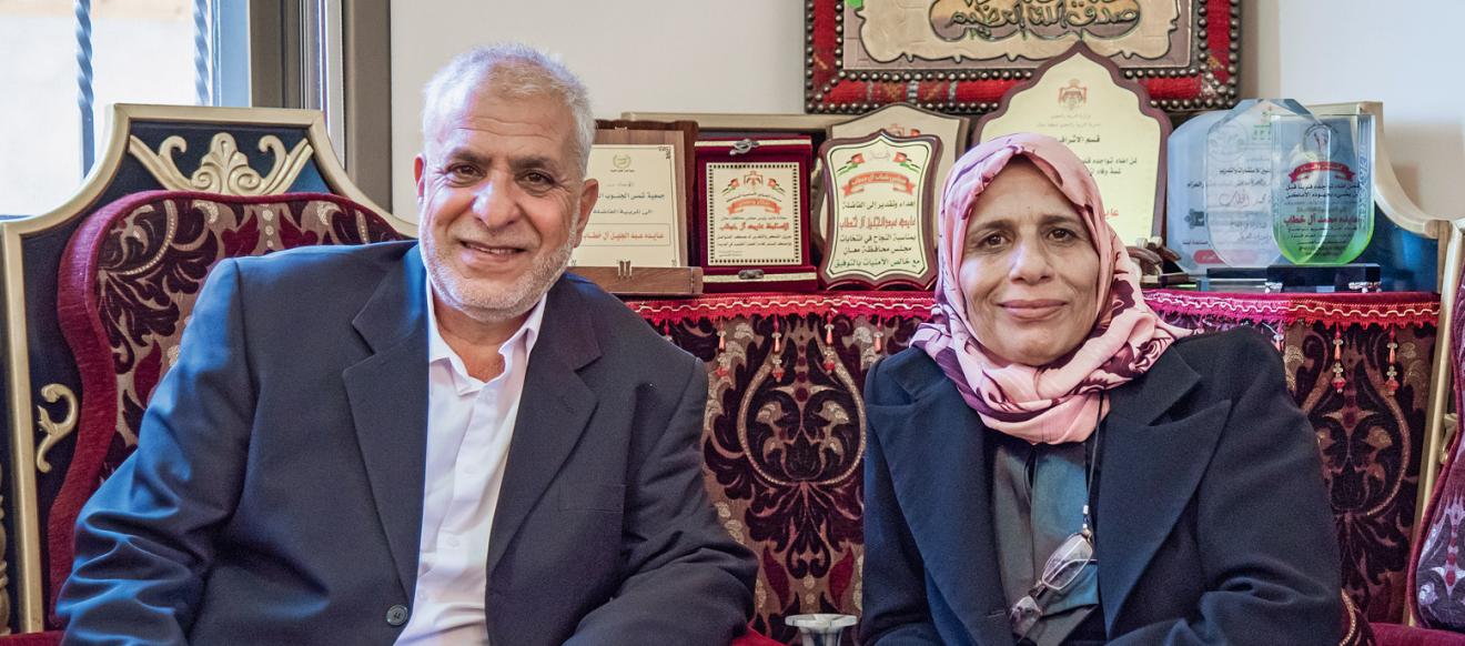 Equality in action – Fawaz Al Khattab supports his wife Aida's career.