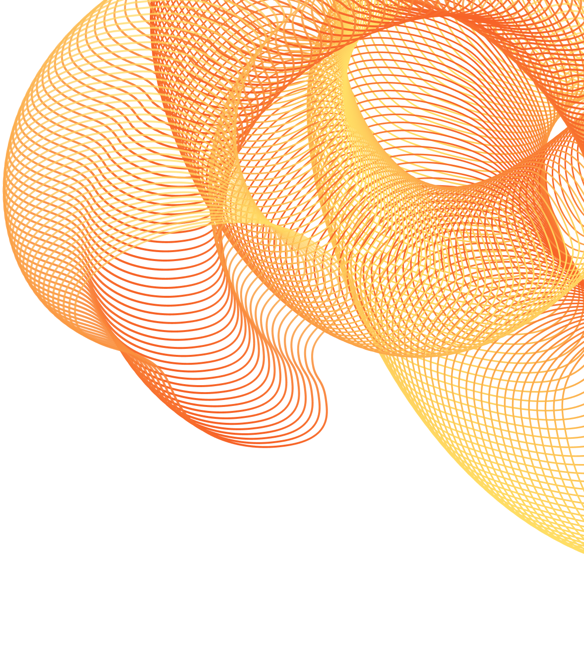 Grafik aus feinen Linien.