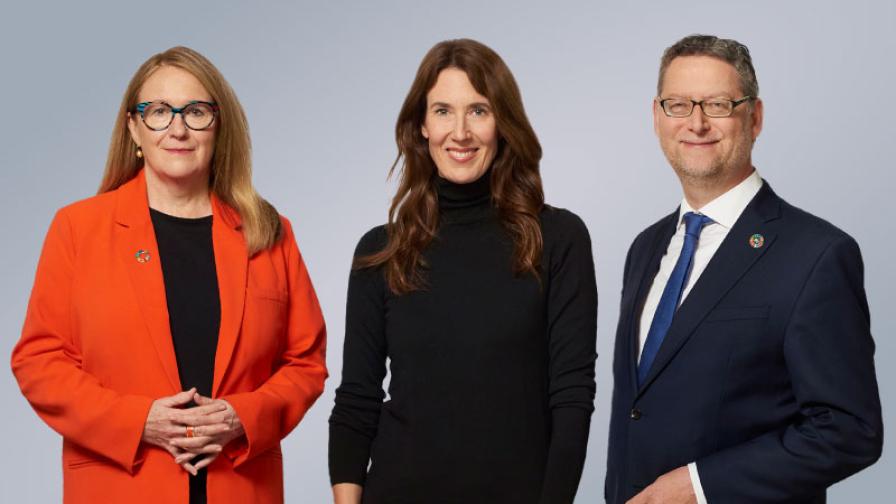 The three members of the Management Board of GIZ GmbH