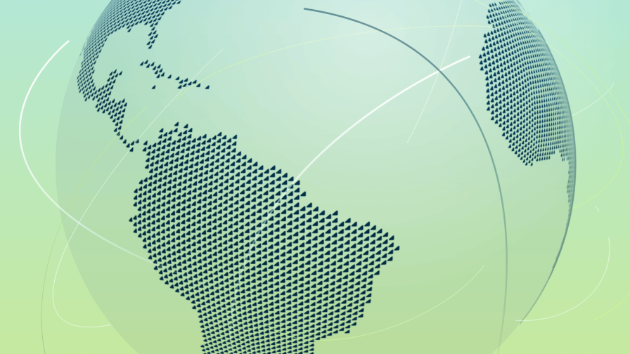 Globus mit Verbindungslinien