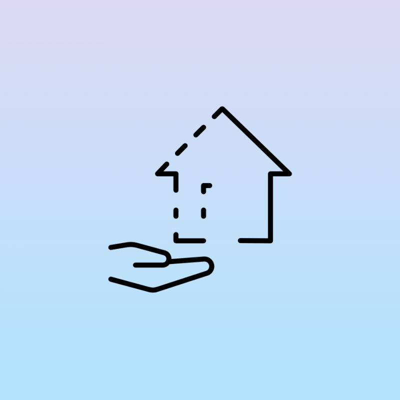 Icon Wiederaufbau, Übergangshilfe, Katastrophenrisikomanagement