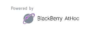 Logo "Powered by BlackBerry AtHoc"