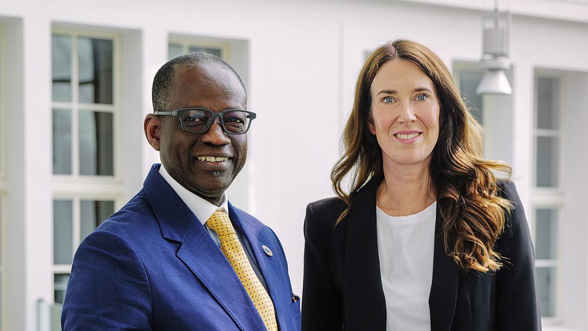 Lacina Koné und Anna Sophie Herken 