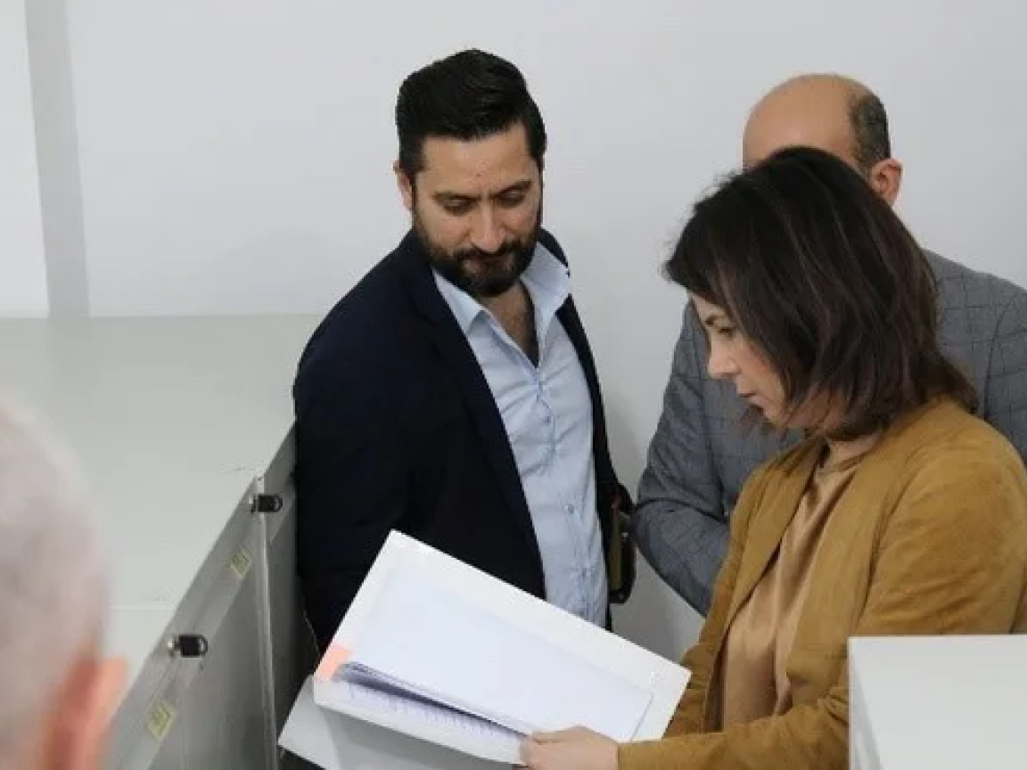 Former German Foreign Minister Annalena Baerbock visits the Sinjar region