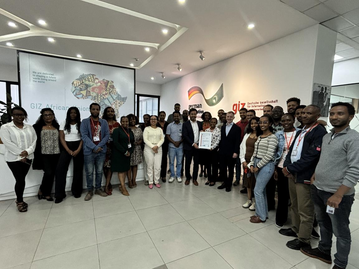 GIZ AU Team Members Holding the ISO 27001 Certification