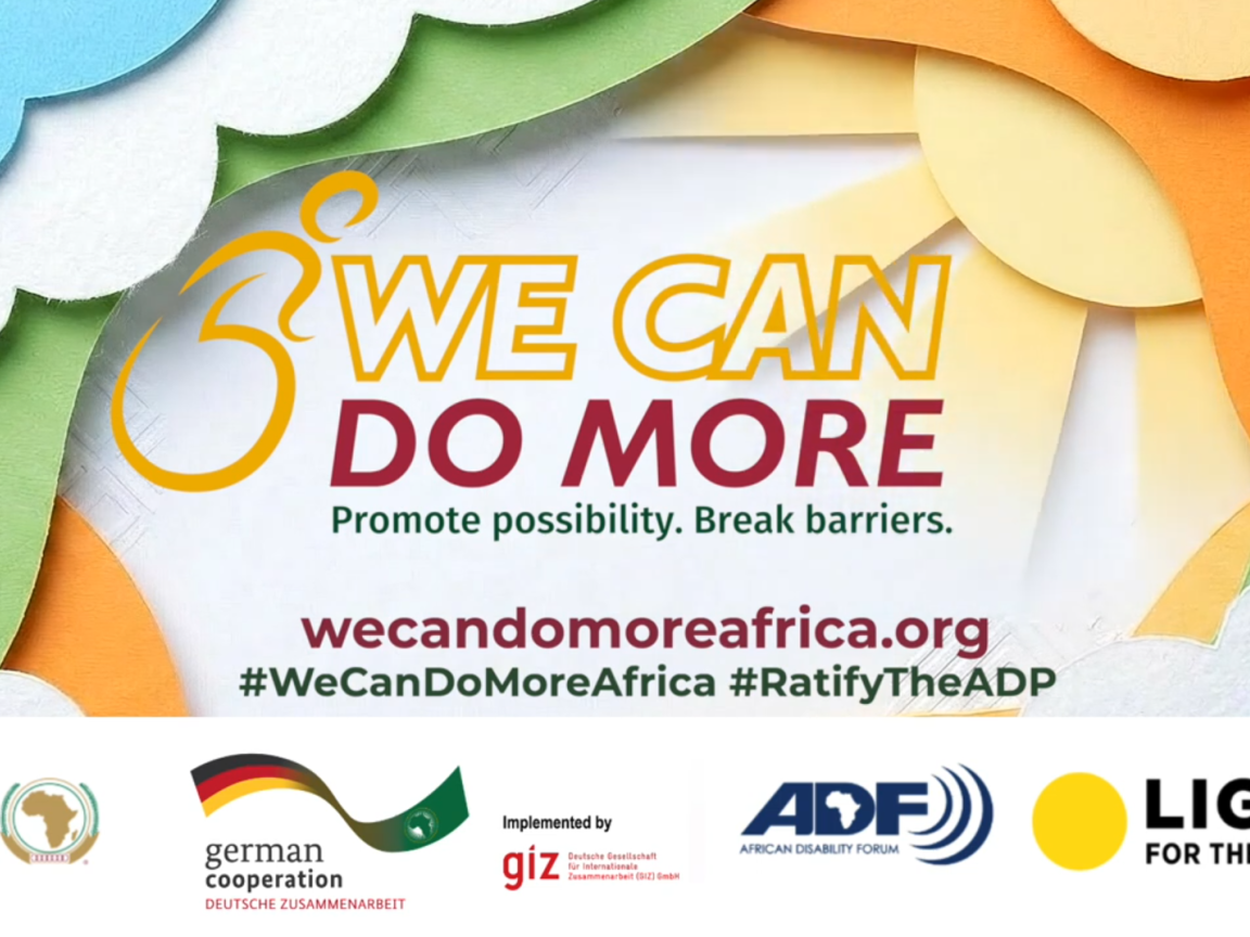 Campaign visuals highlighting the WE CAN DO MORE Africa initiative. 