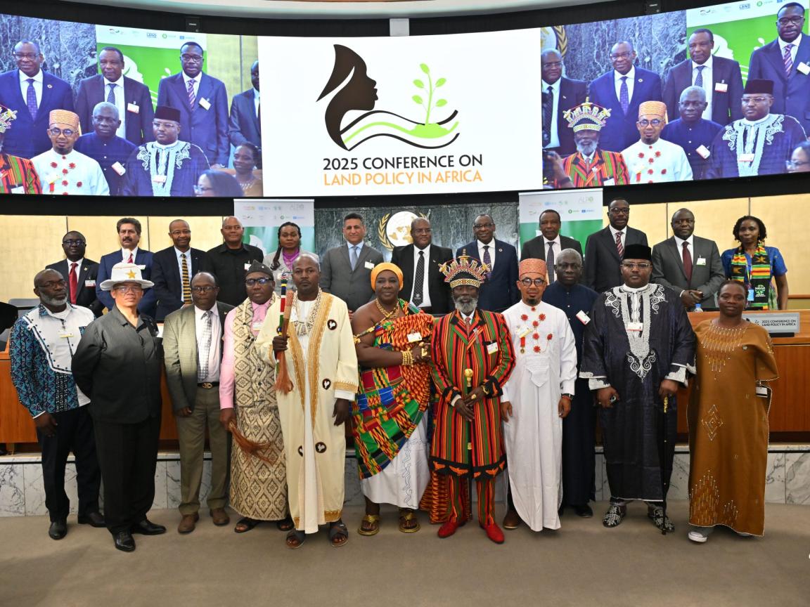 Participants and stakeholders convened for the Conference on Land Policy in Africa. 
