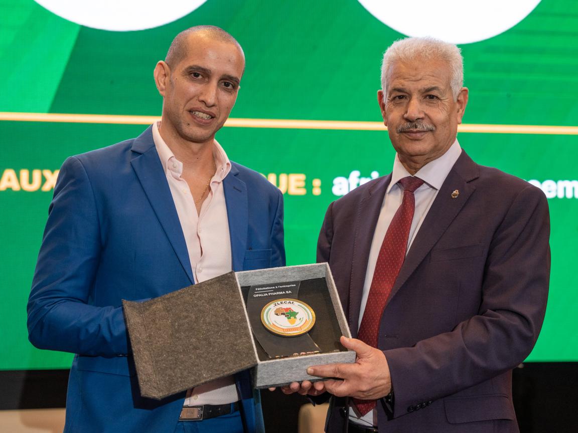 Opalia Recordati Laboratories, leading exporter under AfCFTA, honoured by the Tunisian Minister of Trade 