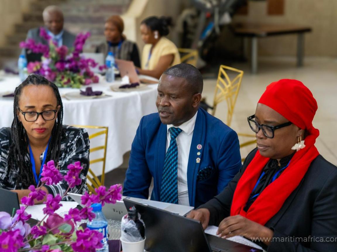 Workshop participants during the sessions for the Handbook on Green Ports in Africa
