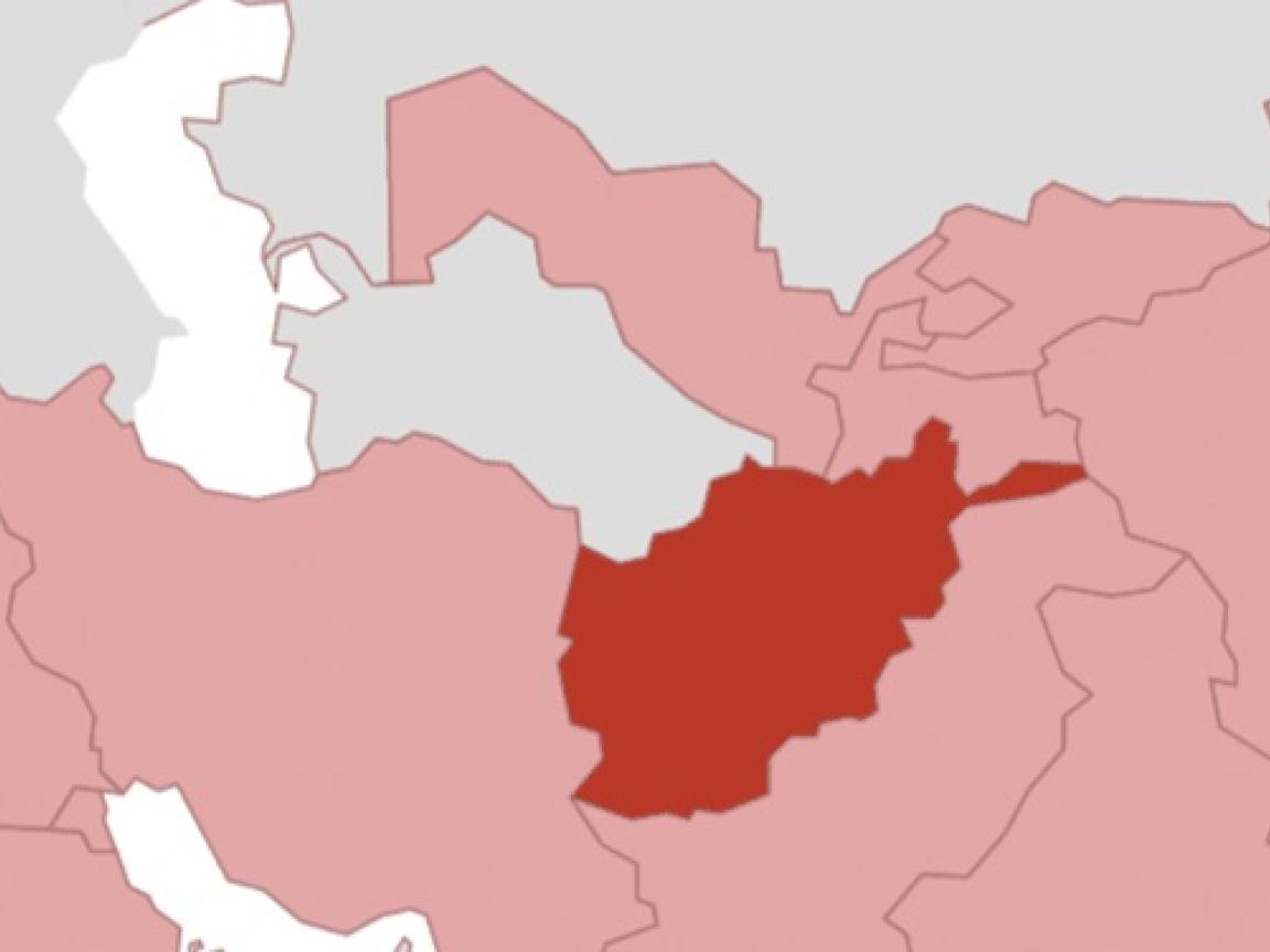 Landkarte von Afghanistan.