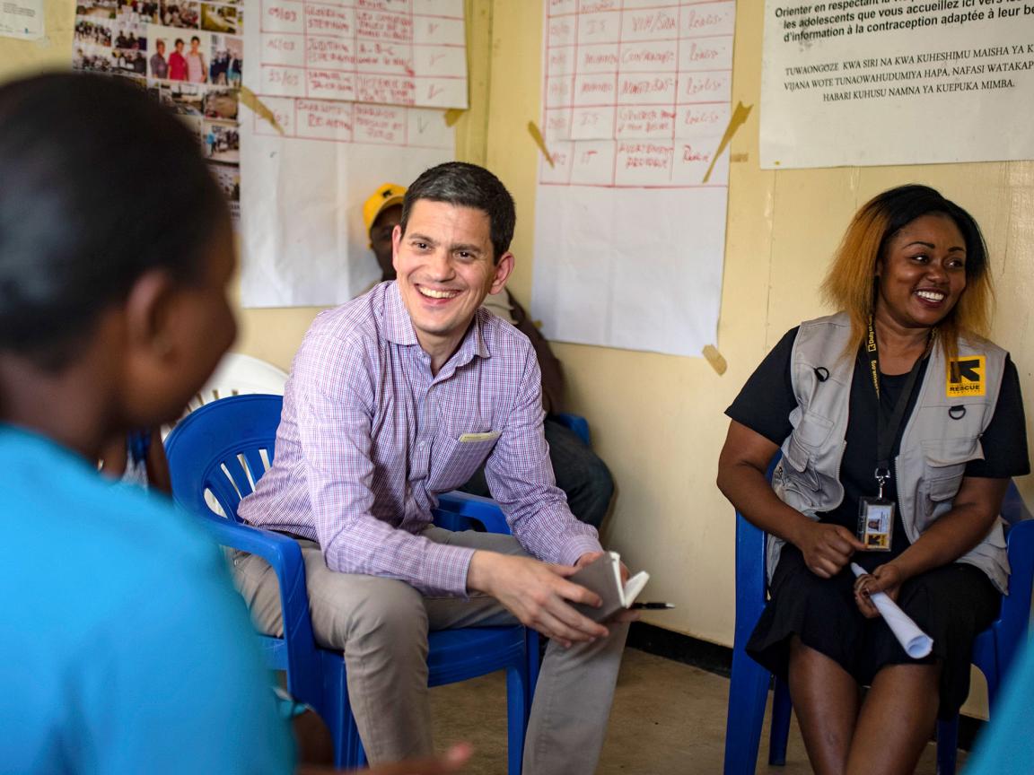David Miliband, Präsident Geschäftsführer des International Rescue Committee (IRC), im Gespräch