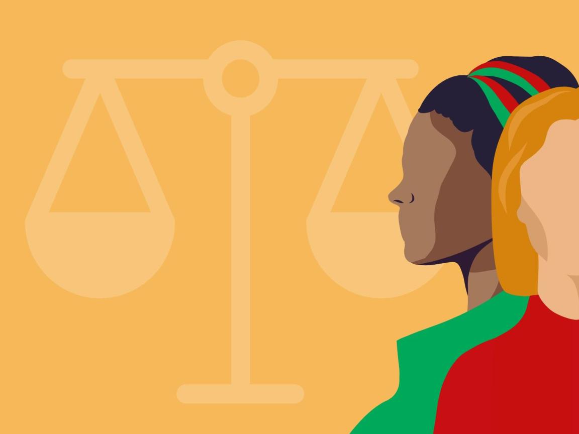 Illustration dreier Frauen