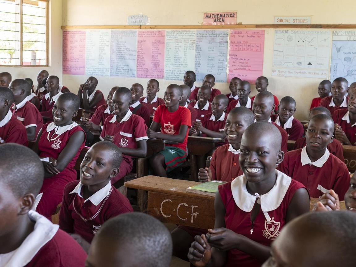 Klassenzimmer in Uganda
