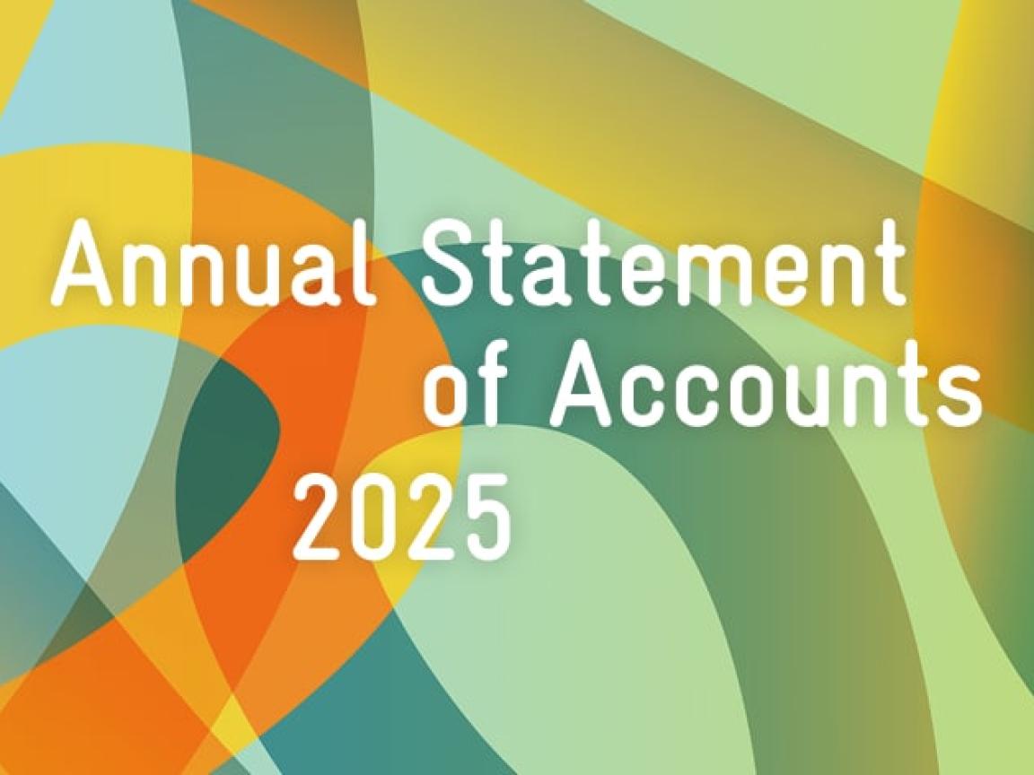A visual with colorful lines and a gradient in the background. “2026 Annual Report” is in the foreground.