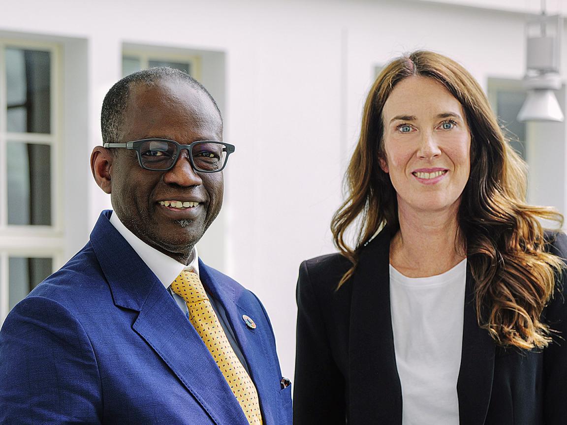Lacina Koné und Anna Sophie Herken 
