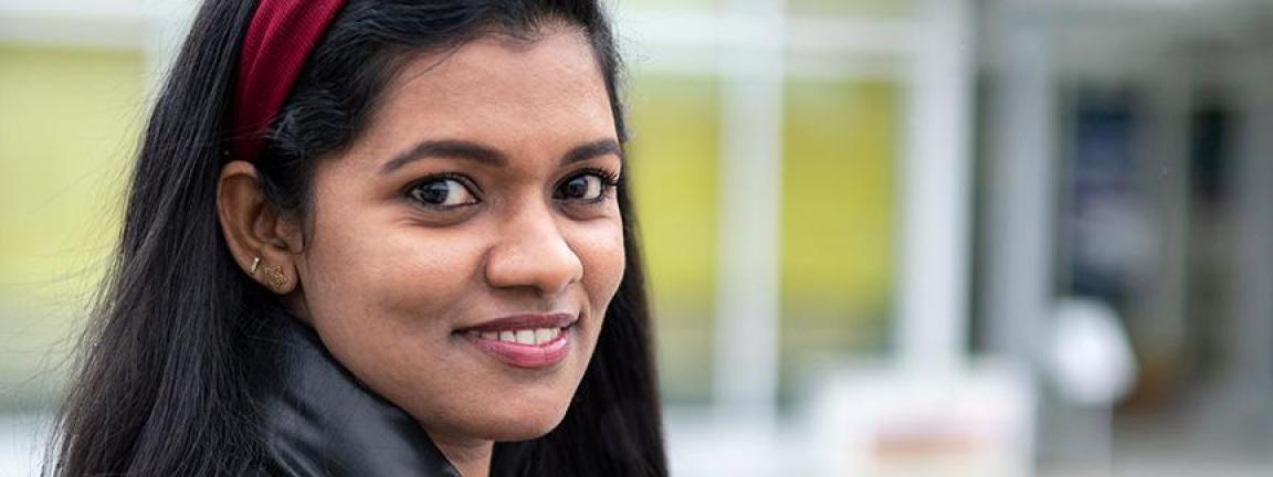 Girl with mobile phone in her hand