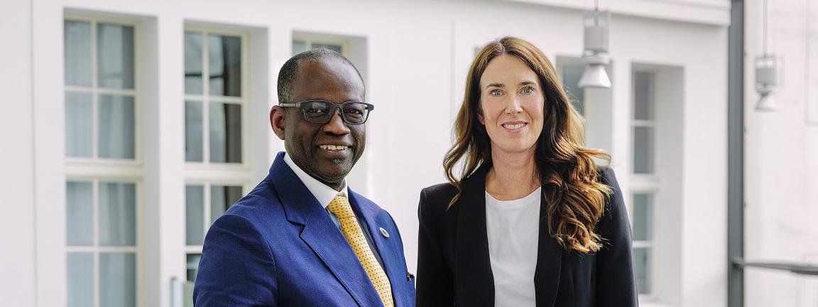 Lacina Koné und Anna Sophie Herken 