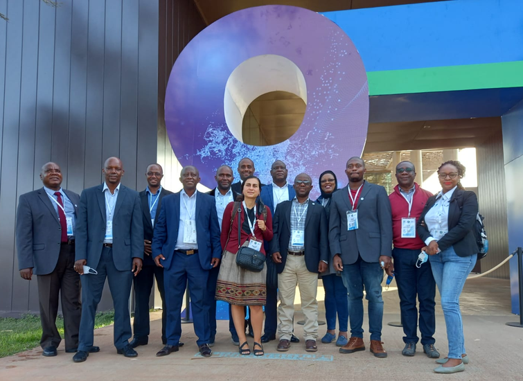 Delegates from the Government of Lesotho with Global Water Partnership South Africa and GIZ at the 9th World Water Forum in Dakar