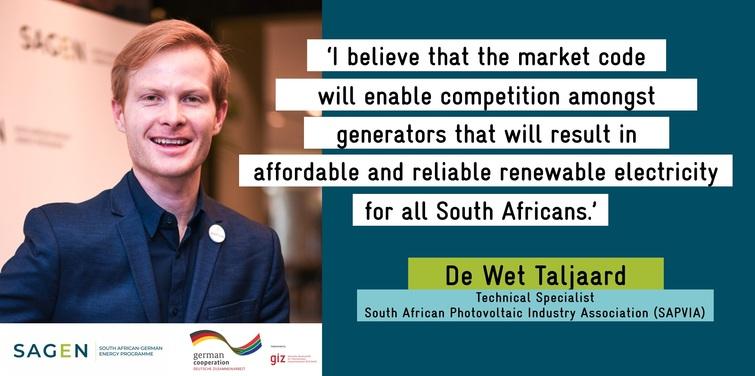 De Wet Taljaard and his quote