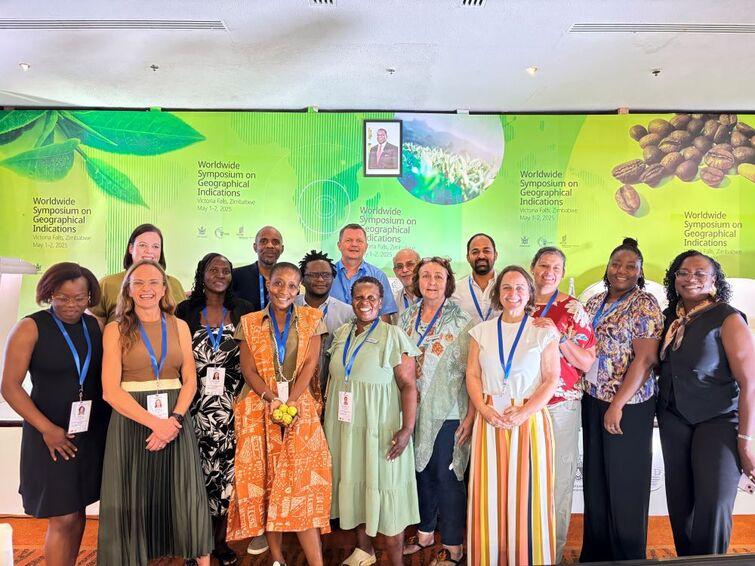 Group photo of people smiling