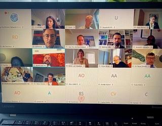 Aufnahme von einem Teamscall