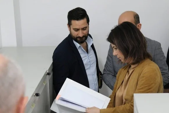 Former German Foreign Minister Annalena Baerbock visits the Sinjar region