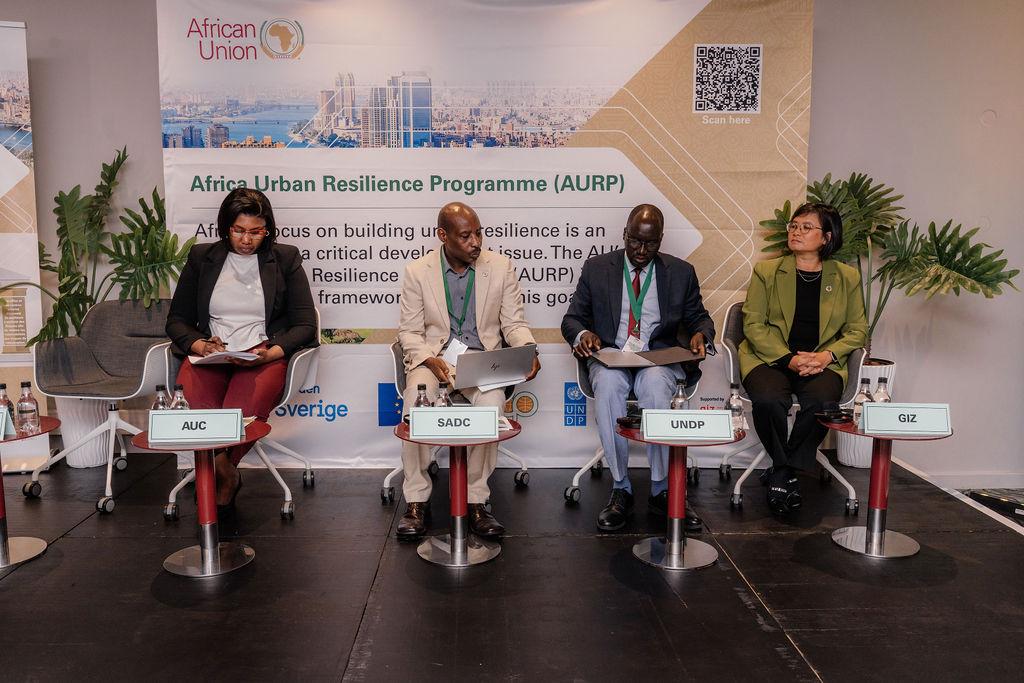 Partner organisations discuss strategies for building resilient and sustainable cities.