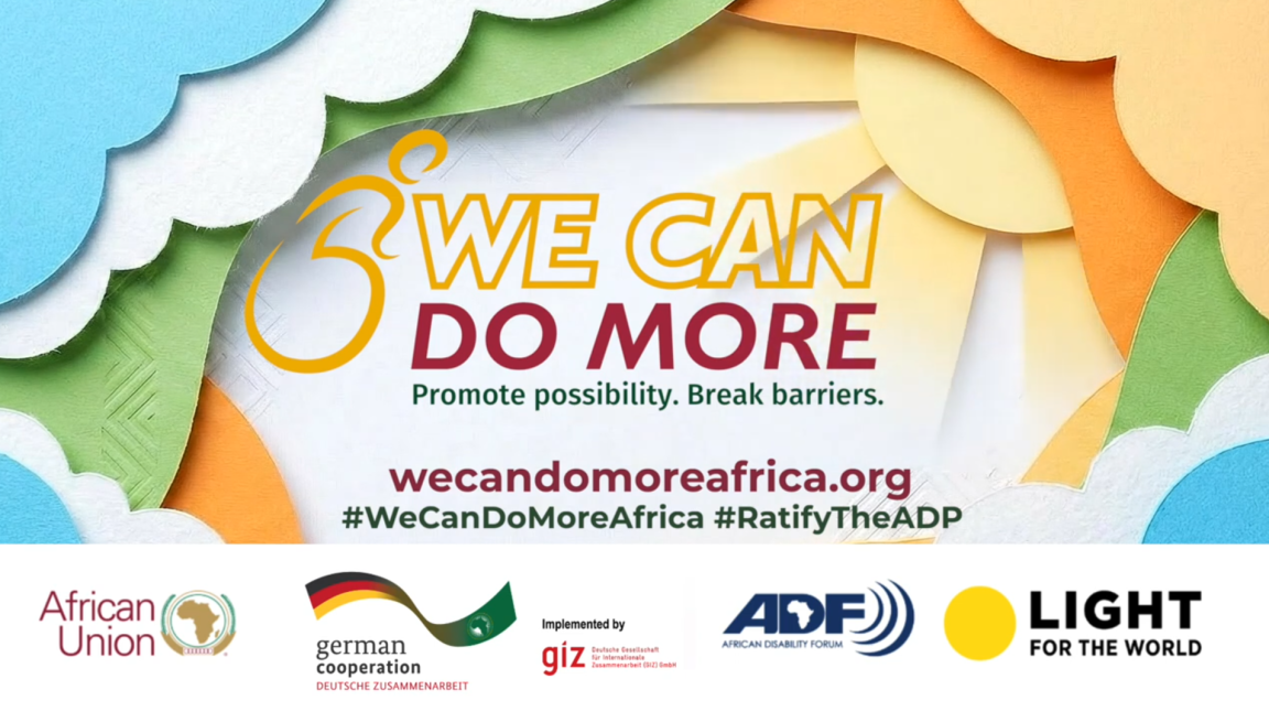 Campaign visuals highlighting the WE CAN DO MORE Africa initiative. 
