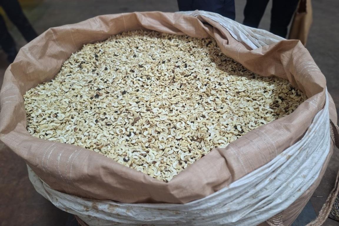 A big bag of cashew halves. 